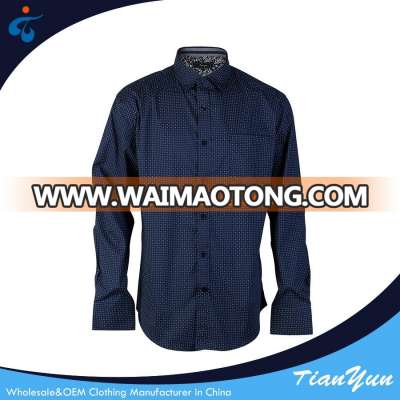 Professional fashion 100% cotton custom breathable men's formal dress shirt